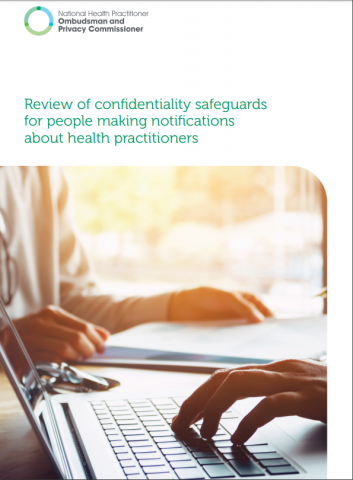 Cover of the safeguarding confidentiality review